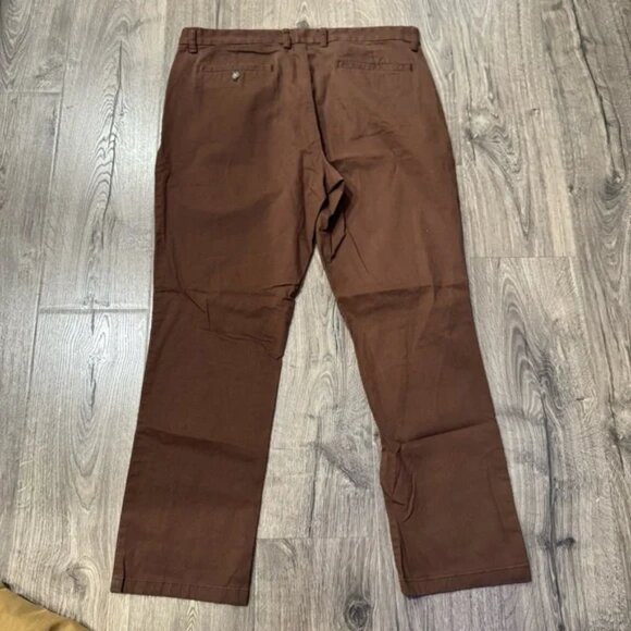 Old Navy Men Pants bundle Black Brown Tan/ khaki straight and athletic fit 36x32 - Picture 6 of 8